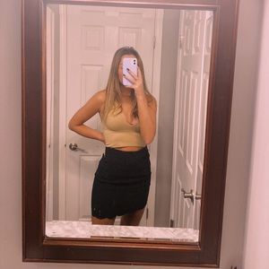 Loft Scalloped Mini Skirt